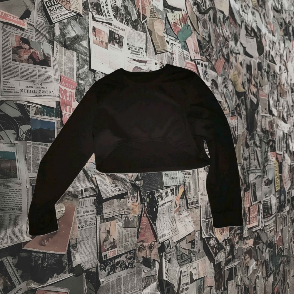 Women's Black Crop Top